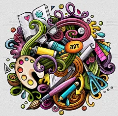 超赞复古街头艺术涂鸦画笔数码颜料商业插画EPS海报设计矢量素材-淘宝网