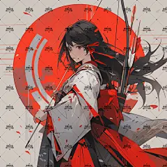 AI版权图古风女382