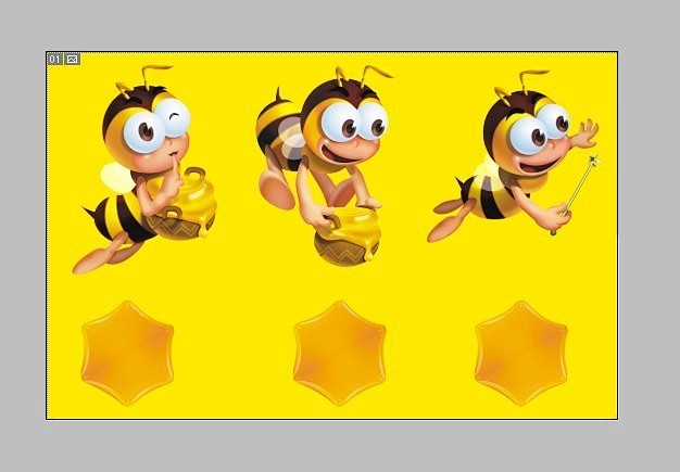 卡通蜜蜂源文件