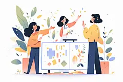 B端扁平风商业插画-图巨人