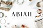 Abiah Sans Serif字体