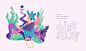 Illustrations for Stylo : Illustrations for Stylo's WebsiteI was contacted to make a series of illustrations and some icons for the new website of Stylo.I was happy with the result and wanted to share it here!Creative process: I attach some first sketches