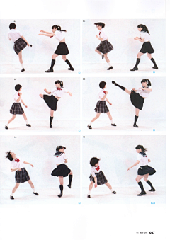 李梳雨采集到pose01-女子高中生动作篇