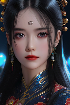 菜菜TOP采集到AI形象-少女