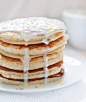 Iced Birthday Cake Pancakes