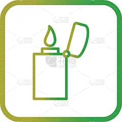 打火机,计算机图标,轮廓,直的,热,图像,矢量,阴影,符号,标志
