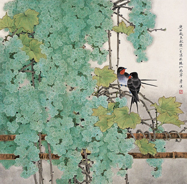 周彦生工笔花鸟画欣赏