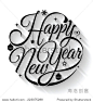 happy new year  lettering...