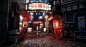 Tokyo Bar Alley, Thomas Ripoll Kobayashi : My newest project on Unreal Engine 4 I did during my spare time. It was supposed to be just a single shop at the beginning, and now it has the entire street. Most of the textures were made with Substance Painter 