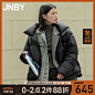 JNBY/江南布衣冬新品羽绒服oversize纯色立领短款外套女5K9712810