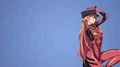 1920x1080像素, 动漫, 动漫女孩, 明日香朗利Soryu, 眼罩, 霓虹创世纪福音战士, 简单的背景