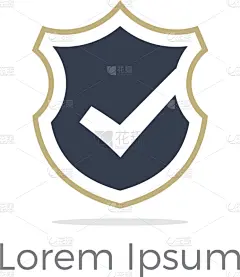 安全,品牌名称,盾,形状,红色,金属,黄金,空白的,概念,设计