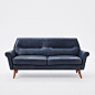 Denmark Leather Loveseat