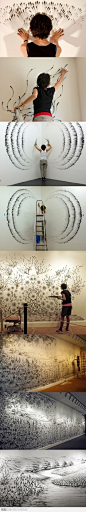 finger drawings by Judith Braun.