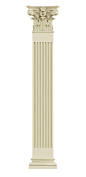 Architectural column on white background