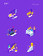 illustrations for C O N T E N T E D : Pack of icons & illustrationsfor web site and smm.