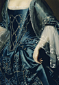 古典油画中的蓝裙子 ​​​​