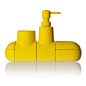 Buy Seletti Submarino Bathroom Accessory - Yellow | Amara : Add unique style to your bathroom with this Submarino bathroom accessory from Seletti. Crafted from porcelain with a yellow coloured rubber painting finish this design features several different