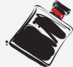 手绘黑色时尚香水免抠素材_新图网 https://ixintu.com 时尚 香水 黑色