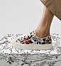 Multicolor Walk'n'Dior Rosa Mutabilis Embroidered Cotton Sneaker 