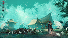 明天没上班采集到游戏古风背景人物场景
