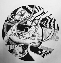 平面构成/黑白装饰画-花瓣网|陪你做生活的设计师 | 中国风黑白装饰画