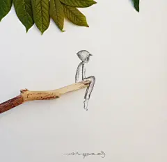 西班牙艺术家Jesuso Ortiz将实物与插画结合创作出的创意作品