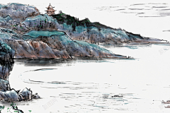 哒啦哒哒呀采集到中国风山水素材