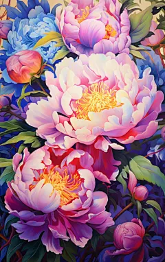 牡丹花花朵花卉素材壁纸图片