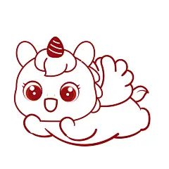 马宝宝表情包卡通插画线稿72-02