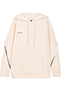 Facetasm - Oversized striped cotton-terry hooded top : Pastel-pink cotton-terry Slips on 100% cotton Hand wash Made in Japan