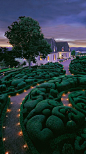 法国Candlelit gardens at Château de Marqueyssac in Perigord, France • photo: Marqueyssac