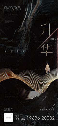 鹤昳采集到黑金色系海报