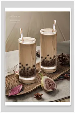 香浓美味奶茶制作海报