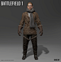Battlefield 1 - Blackburn Pilot Cinematic, Rui Mu : I Made the Upper body, the pants by Marcus Pettersson, the face and hair by Linus Hamilton.