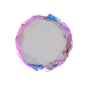 潮流酸性3D立体透明水晶玻璃质感几何图形图案PNG66