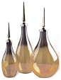 Farallon Contemporary Elegant Decorative Glass Spires -vases