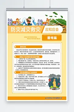 防灾减灾救灾应知应会宣教海报