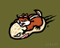Bomber Chipmunk花栗鼠logo设计欣赏