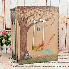 韩版可爱创意荡秋千唯美同学录留言册复古毕业纪念册78张硬面A4-淘宝网