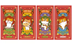 ip虎萌萌形象设计原创胖虎年2022文创产品生肖动物小老虎插画设计