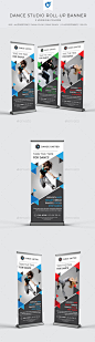 Dance Studio Roll-up Banner - Signage Print Templates