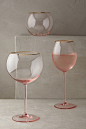 Gilded Rim Stemware, like I need more glassware but these are gorgeous! Wish it came in a champagne flute