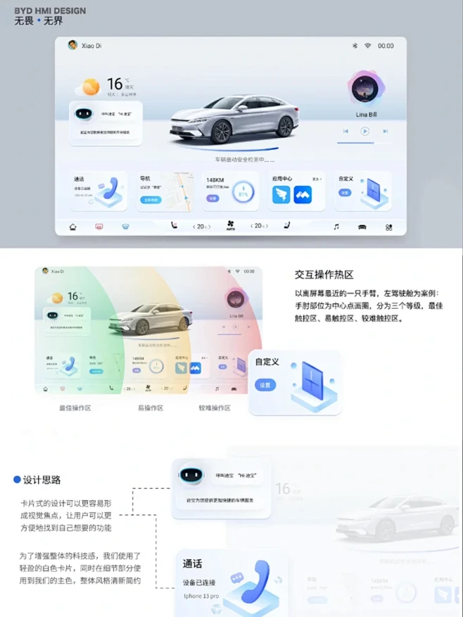 HMI车载设计｜比亚迪车载设计完整版分享-花瓣网