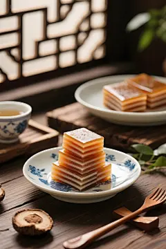 广式马蹄糕美食摄影图