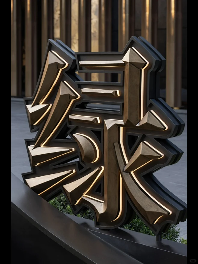金属浮雕精工背光字