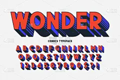 字母,字体,幽默,三维图形,设计师,色彩鲜艳,时髦的,创造力,书