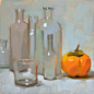 美国画家 Carol Marine 画笔下的玻璃质感~   #画家# #当代艺术# ​​​​