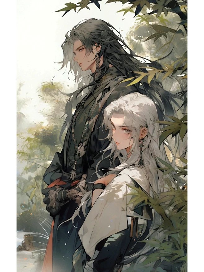中国水墨古风 双子