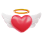 Love With Wings 3D Icon